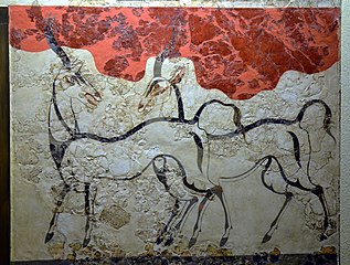 Antelopes fresco from Akrotiri, Thera (Santorini)