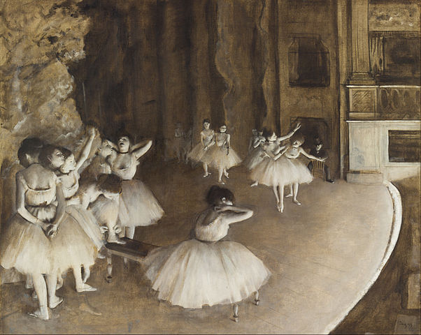 Rehearsal on Stage, 1874. Musée d'Orsay, Paris